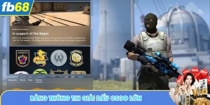 Bảng thông tin giải đấu CSGO lớn